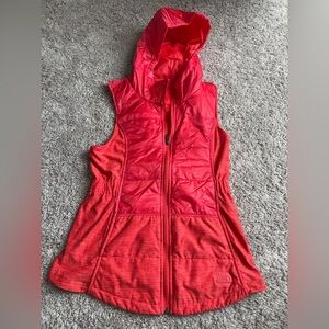 Women's North Face Coral Puffer Vest with Hood